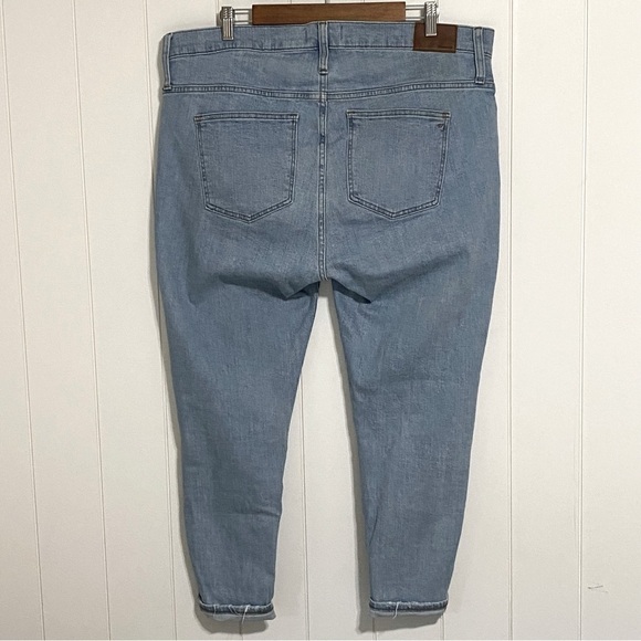MADEWELL Button Fly 9” High Rise Skinny Ankle Jeans size 34 - Picture 2 of 10